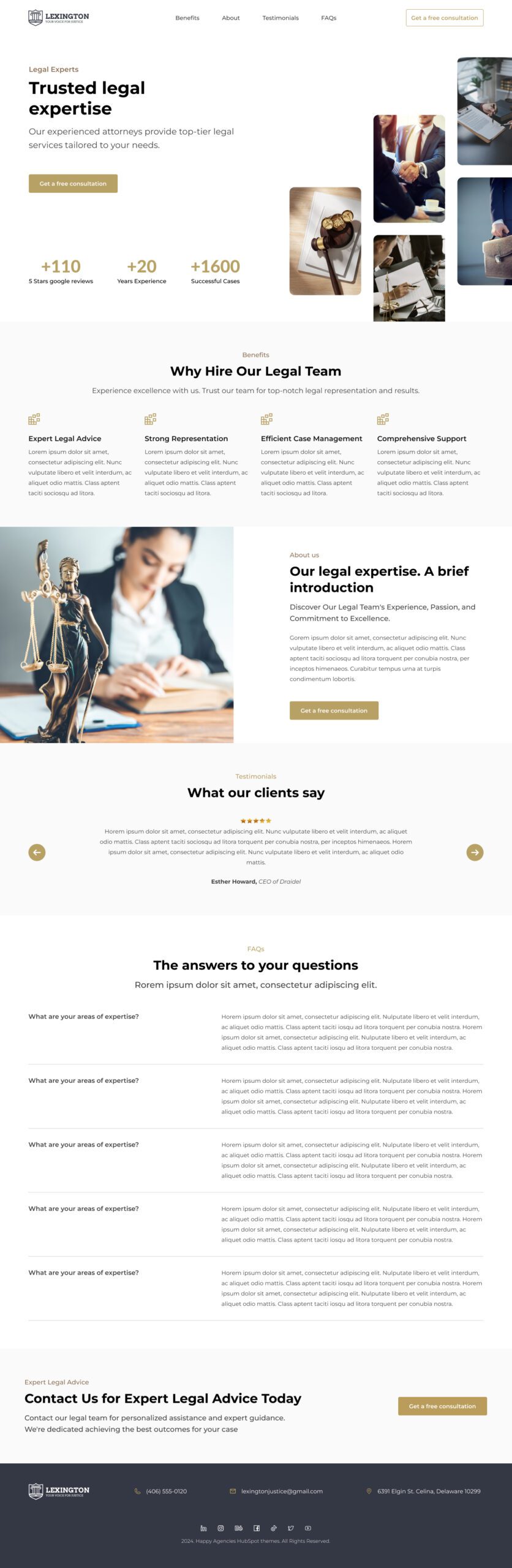 Law Firms Template Page