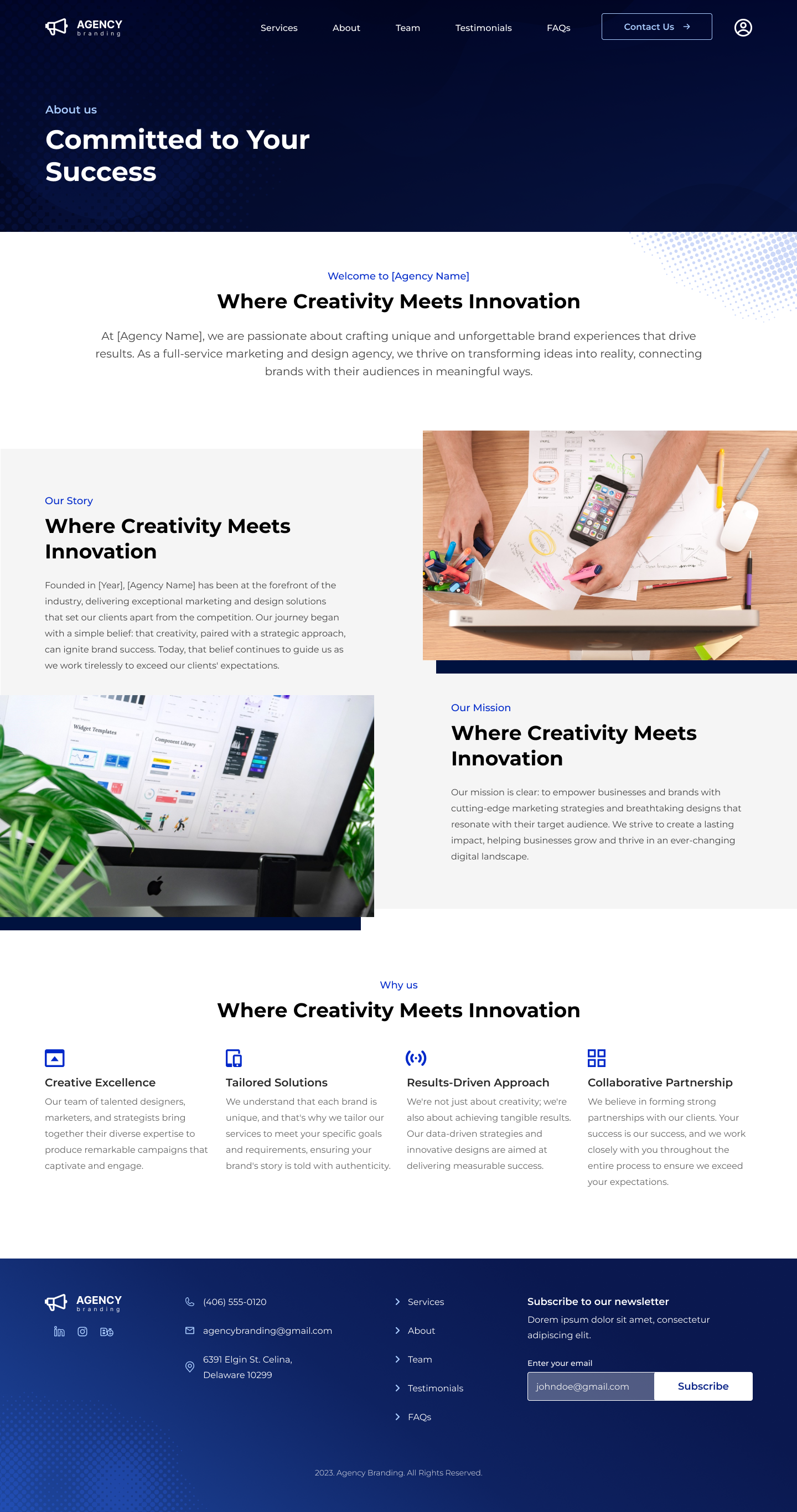 Marketing Website Template Kit - About Us Page